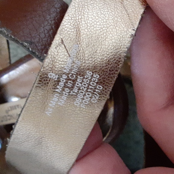 2/$12 Brown wedge heels, size 9 - Picture 8 of 8